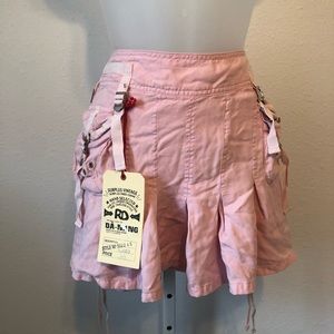 DA-NANG Y2K MINI CARGO PLEATED SKIRT NWT